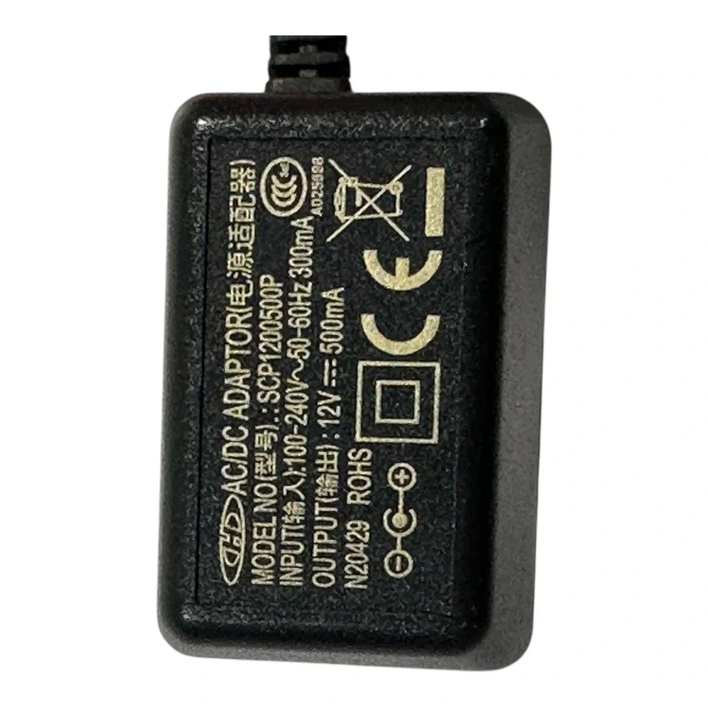 AC DC Power Adapter SCP1200500P 100-240V 50-60Hz 300mA Output‎ 12V 500mA Charger